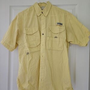 Columbia Yellow Short Sleeve Shirt